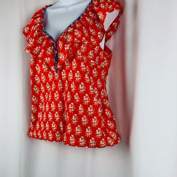 J.Crew Cotton ruffle neckline sleeveless NWT top S - Picture 10 of 14